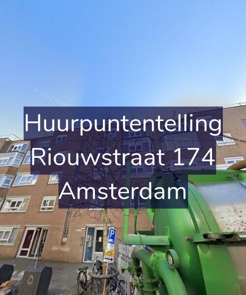 Foto gevel Huurpuntentelling voor Riouwstraat 174, Amsterdam
