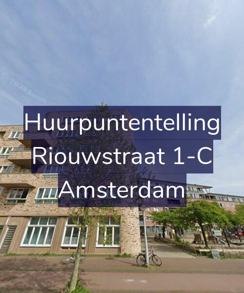 Foto gevel Huurpuntentelling voor Riouwstraat 1-C, Amsterdam
