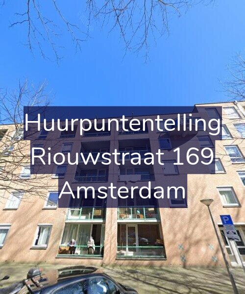 Foto gevel Huurpuntentelling voor Riouwstraat 169, Amsterdam
