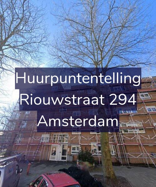 Foto gevel Huurpuntentelling voor Riouwstraat 294, Amsterdam