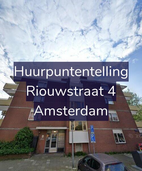 Foto gevel Huurpuntentelling voor Riouwstraat 4, Amsterdam