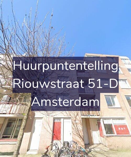 Foto gevel Huurpuntentelling voor Riouwstraat 51-D, Amsterdam