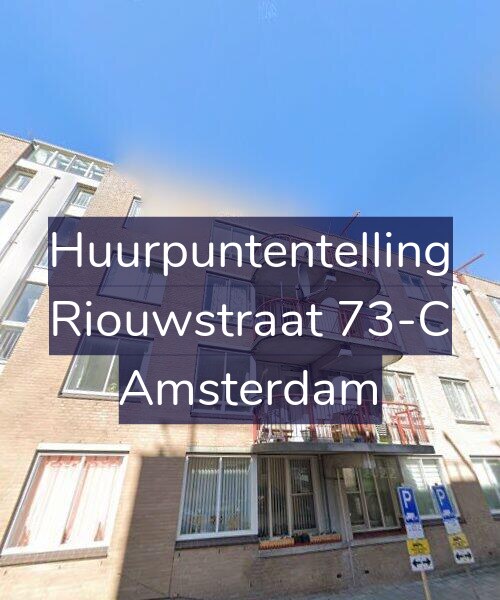 Foto gevel Huurpuntentelling voor Riouwstraat 73-C, Amsterdam