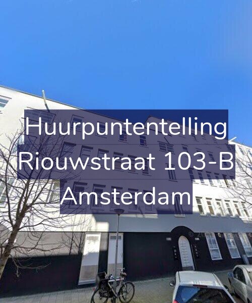 Foto gevel Huurpuntentelling voor Riouwstraat 103-B, Amsterdam