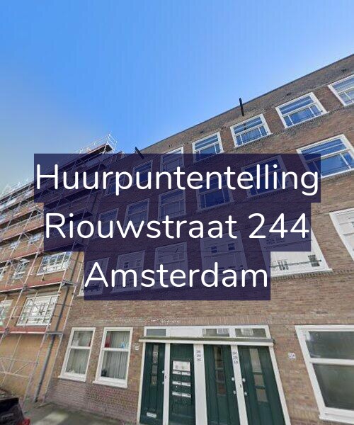 Foto gevel Huurpuntentelling voor Riouwstraat 244, Amsterdam