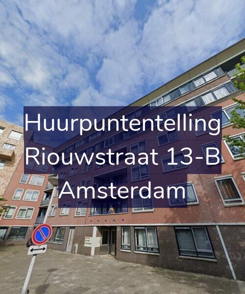 Foto gevel Huurpuntentelling voor Riouwstraat 13-B, Amsterdam