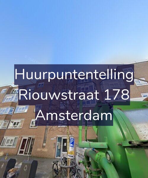 Foto gevel Huurpuntentelling voor Riouwstraat 178, Amsterdam