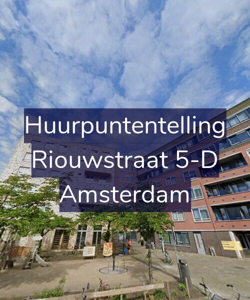 Foto gevel Huurpuntentelling voor Riouwstraat 5-D, Amsterdam