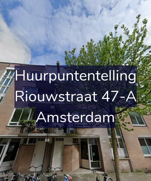 Foto gevel Huurpuntentelling voor Riouwstraat 47-A, Amsterdam