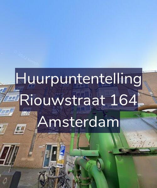 Foto gevel Huurpuntentelling voor Riouwstraat 164, Amsterdam