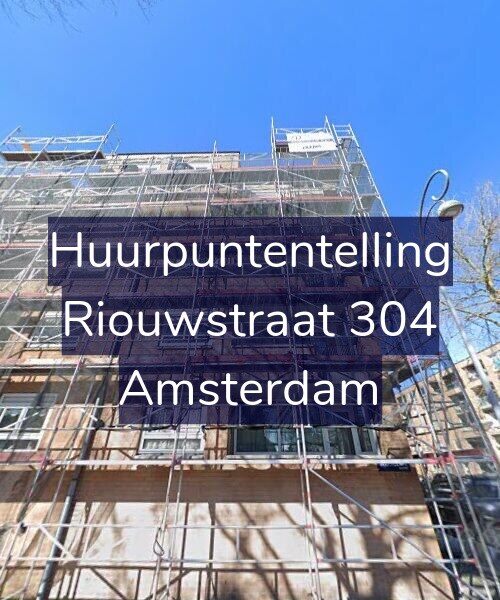 Foto gevel Huurpuntentelling voor Riouwstraat 304, Amsterdam