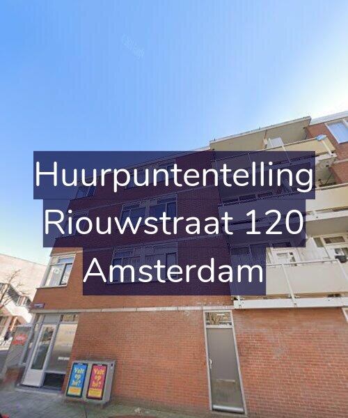 Foto gevel Huurpuntentelling voor Riouwstraat 120, Amsterdam