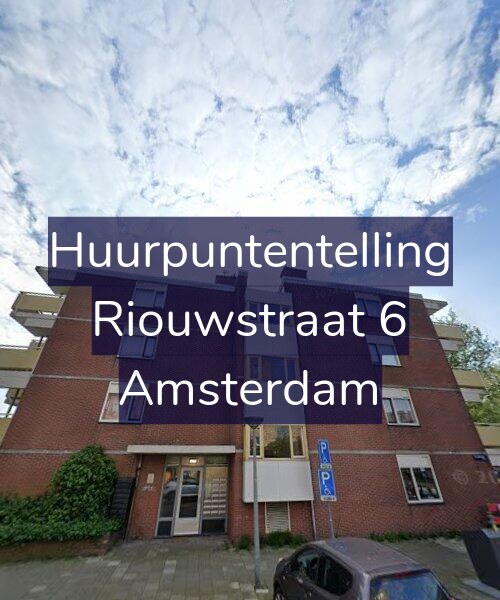 Foto gevel Huurpuntentelling voor Riouwstraat 6, Amsterdam