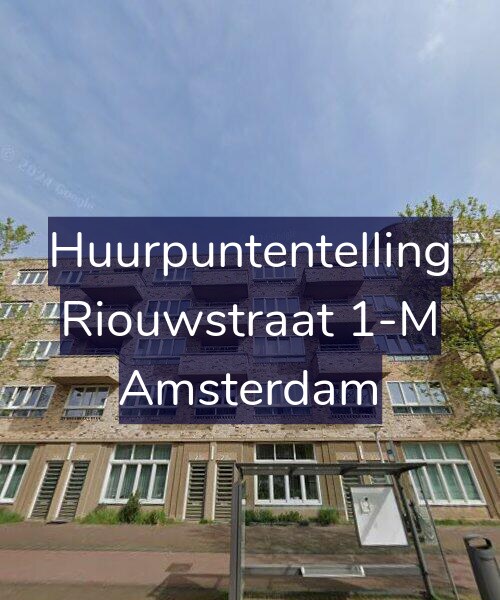 Foto gevel Huurpuntentelling voor Riouwstraat 1-M, Amsterdam