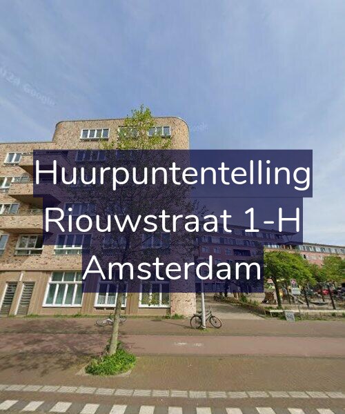 Foto gevel Huurpuntentelling voor Riouwstraat 1-H, Amsterdam