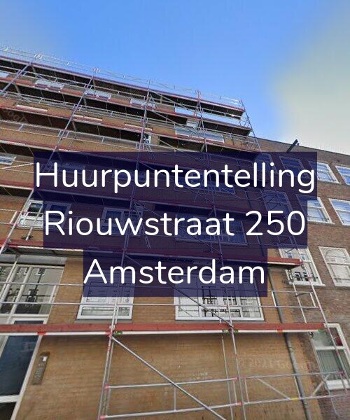 Foto gevel Huurpuntentelling voor Riouwstraat 250, Amsterdam
