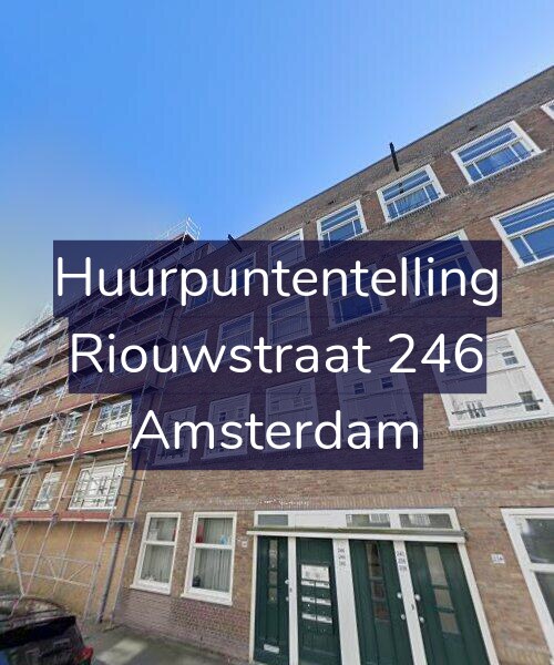 Foto gevel Huurpuntentelling voor Riouwstraat 246, Amsterdam