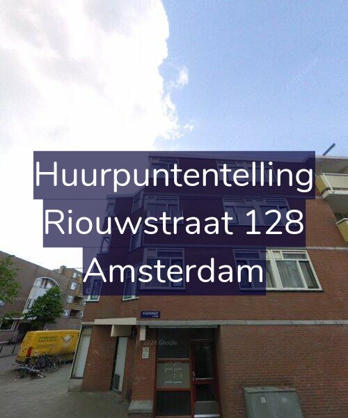Foto gevel Huurpuntentelling voor Riouwstraat 128, Amsterdam