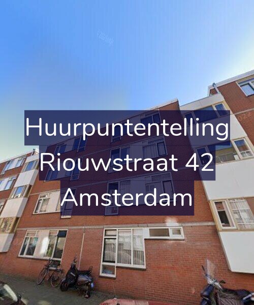 Foto gevel Huurpuntentelling voor Riouwstraat 42, Amsterdam