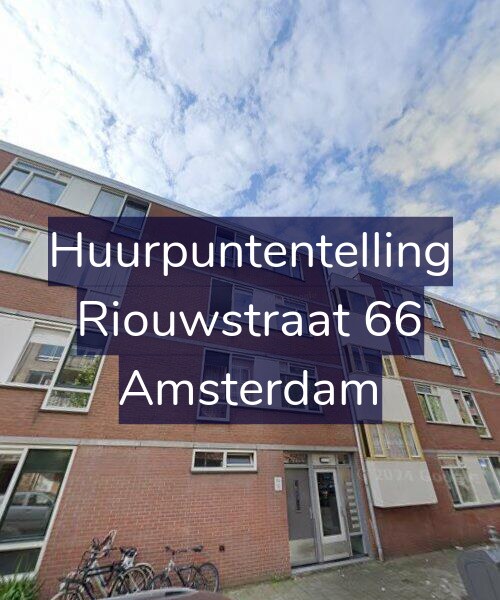 Foto gevel Huurpuntentelling voor Riouwstraat 66, Amsterdam