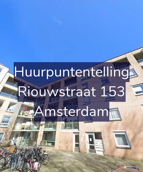 Foto gevel Huurpuntentelling voor Riouwstraat 153, Amsterdam