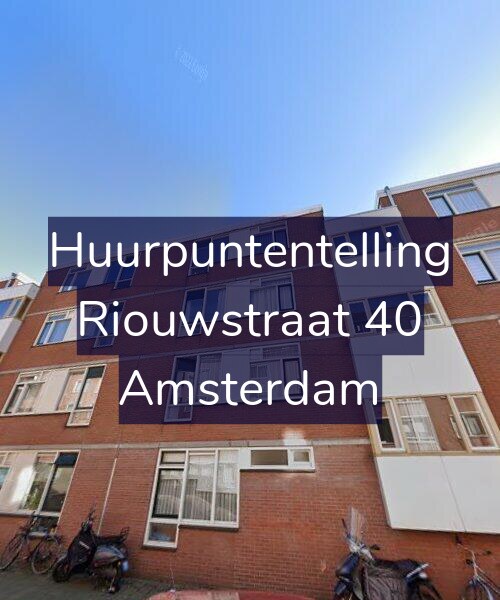 Foto gevel Huurpuntentelling voor Riouwstraat 40, Amsterdam