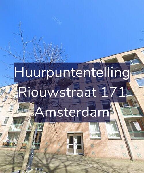 Foto gevel Huurpuntentelling voor Riouwstraat 171, Amsterdam