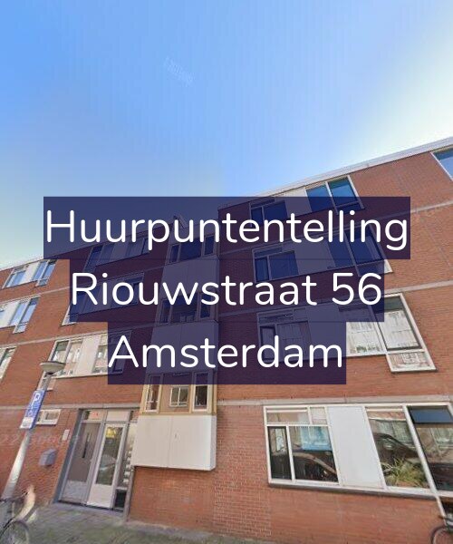 Foto gevel Huurpuntentelling voor Riouwstraat 56, Amsterdam