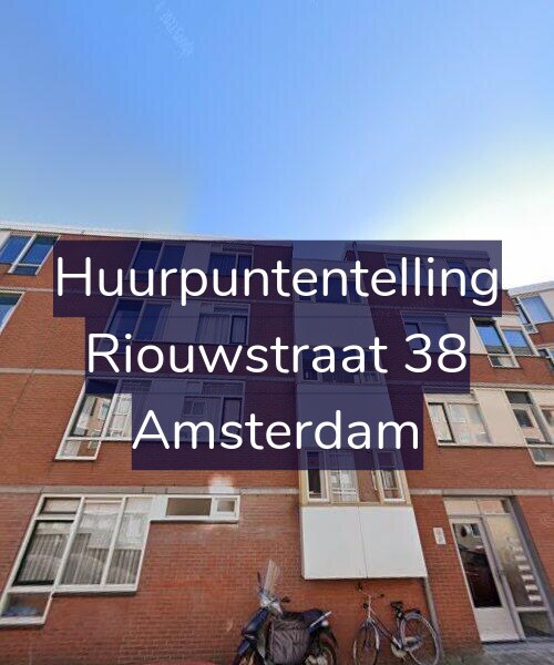 Foto gevel Huurpuntentelling voor Riouwstraat 38, Amsterdam
