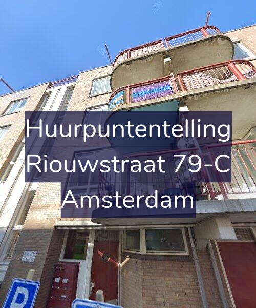 Foto gevel Huurpuntentelling voor Riouwstraat 79-C, Amsterdam