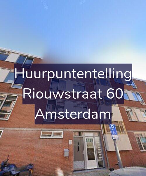 Foto gevel Huurpuntentelling voor Riouwstraat 60, Amsterdam