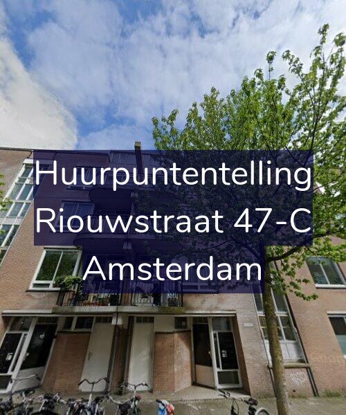 Foto gevel Huurpuntentelling voor Riouwstraat 47-C, Amsterdam