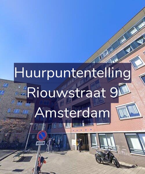 Foto gevel Huurpuntentelling voor Riouwstraat 9, Amsterdam