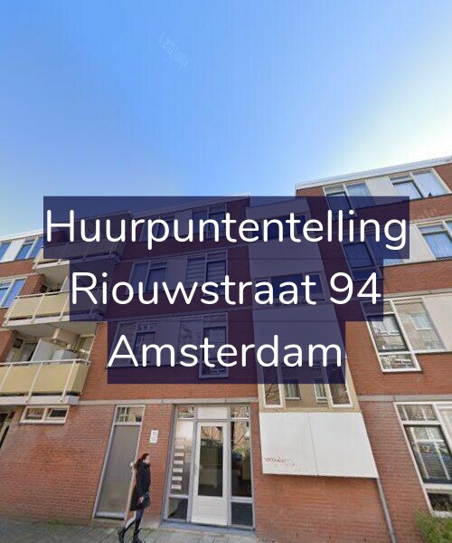 Foto gevel Huurpuntentelling voor Riouwstraat 94, Amsterdam