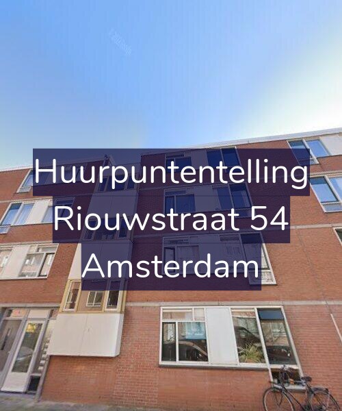 Foto gevel Huurpuntentelling voor Riouwstraat 54, Amsterdam
