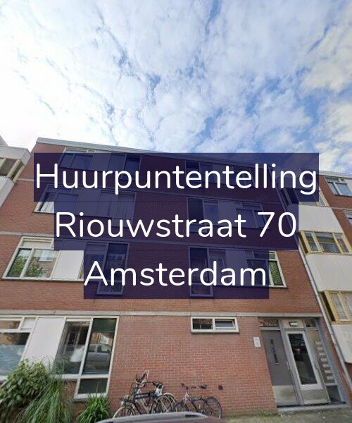 Foto gevel Huurpuntentelling voor Riouwstraat 70, Amsterdam