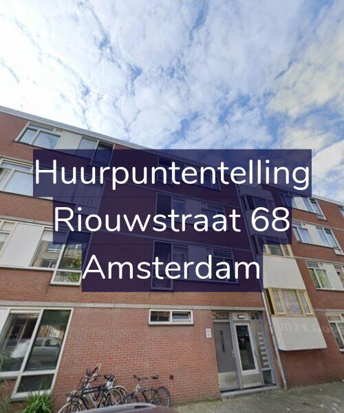Foto gevel Huurpuntentelling voor Riouwstraat 68, Amsterdam