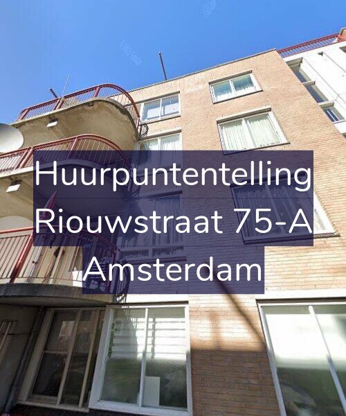 Foto gevel Huurpuntentelling voor Riouwstraat 75-A, Amsterdam