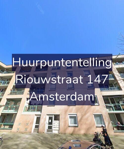 Foto gevel Huurpuntentelling voor Riouwstraat 147, Amsterdam