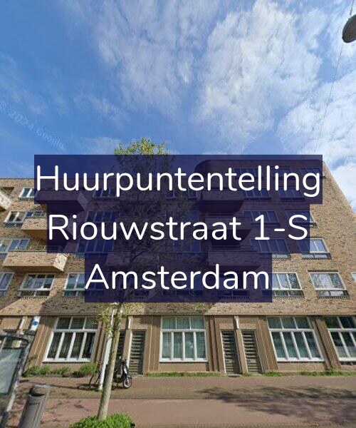 Foto gevel Huurpuntentelling voor Riouwstraat 1-S, Amsterdam