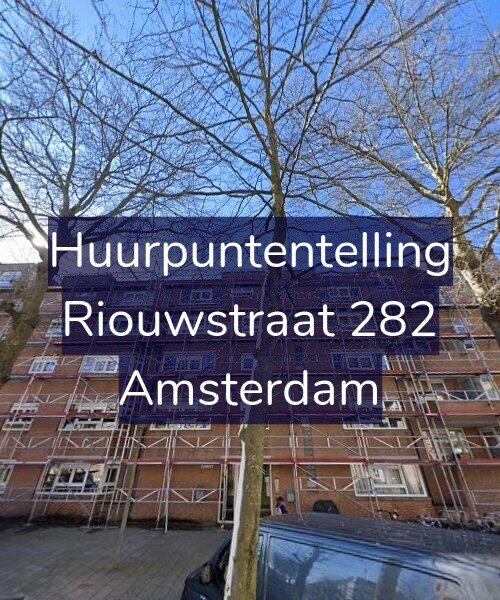 Foto gevel Huurpuntentelling voor Riouwstraat 282, Amsterdam