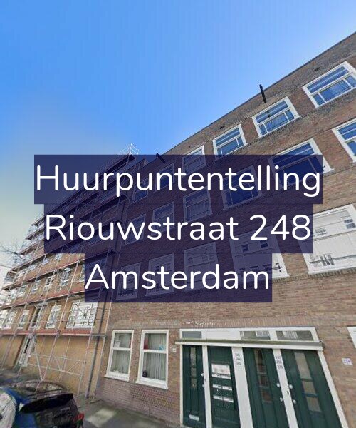 Foto gevel Huurpuntentelling voor Riouwstraat 248, Amsterdam