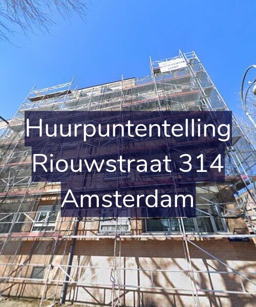 Foto gevel Huurpuntentelling voor Riouwstraat 314, Amsterdam