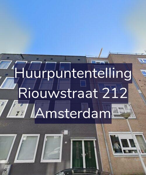 Foto gevel Huurpuntentelling voor Riouwstraat 212, Amsterdam