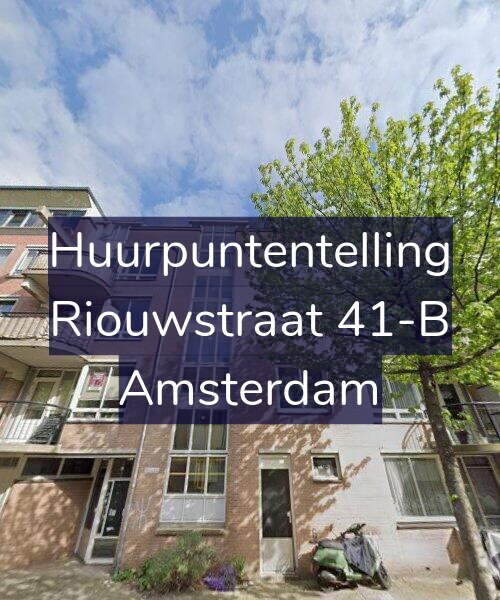 Foto gevel Huurpuntentelling voor Riouwstraat 41-B, Amsterdam