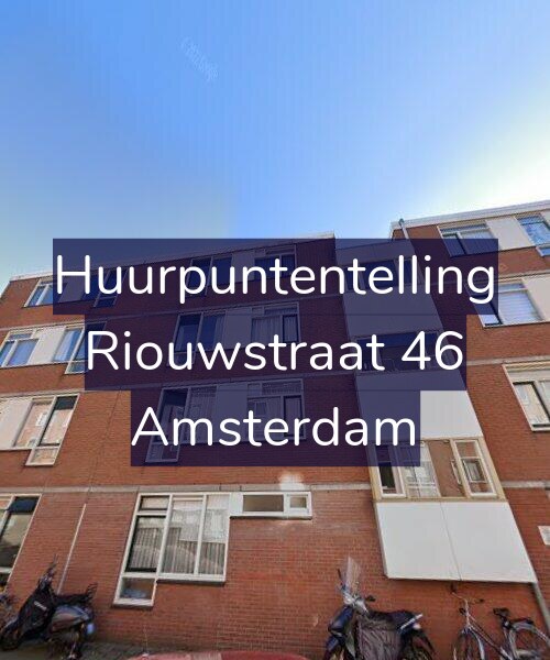 Foto gevel Huurpuntentelling voor Riouwstraat 46, Amsterdam