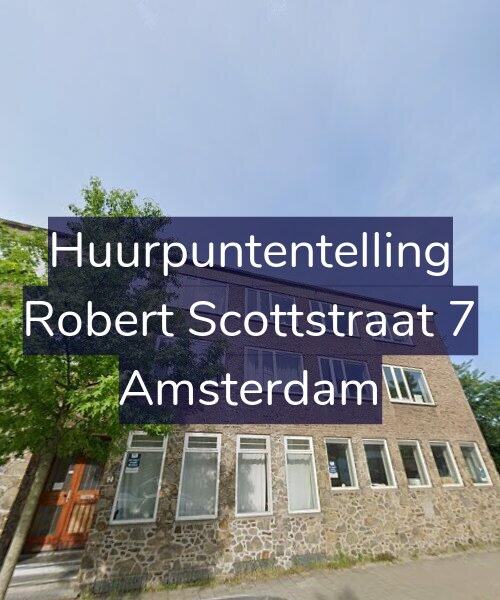 Foto gevel Huurpuntentelling voor Robert Scottstraat 7, Amsterdam