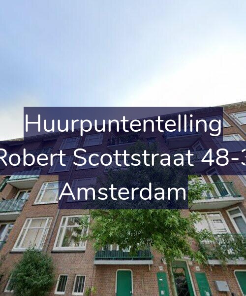 Foto gevel Huurpuntentelling voor Robert Scottstraat 48-3, Amsterdam