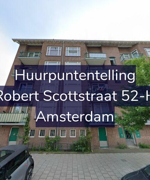 Foto gevel Huurpuntentelling voor Robert Scottstraat 52-H, Amsterdam
