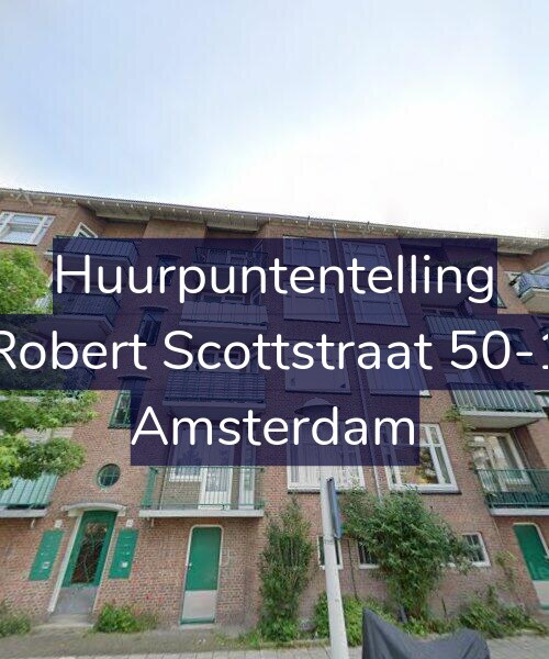 Foto gevel Huurpuntentelling voor Robert Scottstraat 50-1, Amsterdam